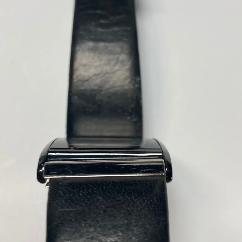 Citizen Eco Drive, parts or restore, untested, black dial, NO BATTERY.